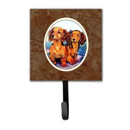 Jensendistributionservices Long Hair Red Dachshund Two Peas Leash or Key Holder MI223518
